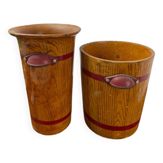Wooden champagne buckets