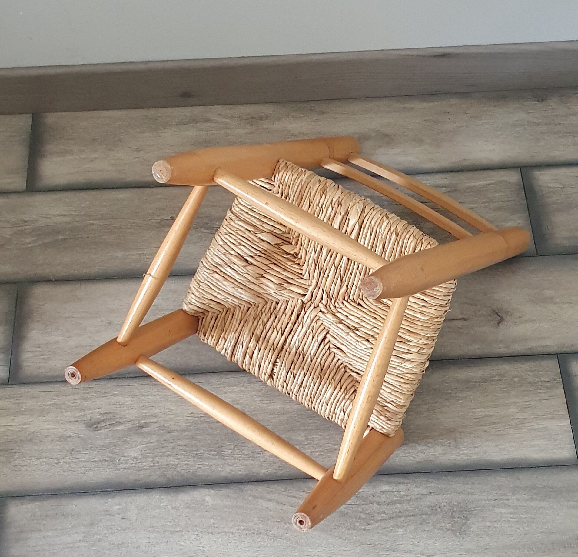 Stuffed stool and chair