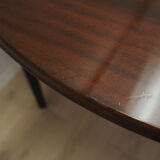 Round mahogany table, Danish design, 1970s, production: Denmark