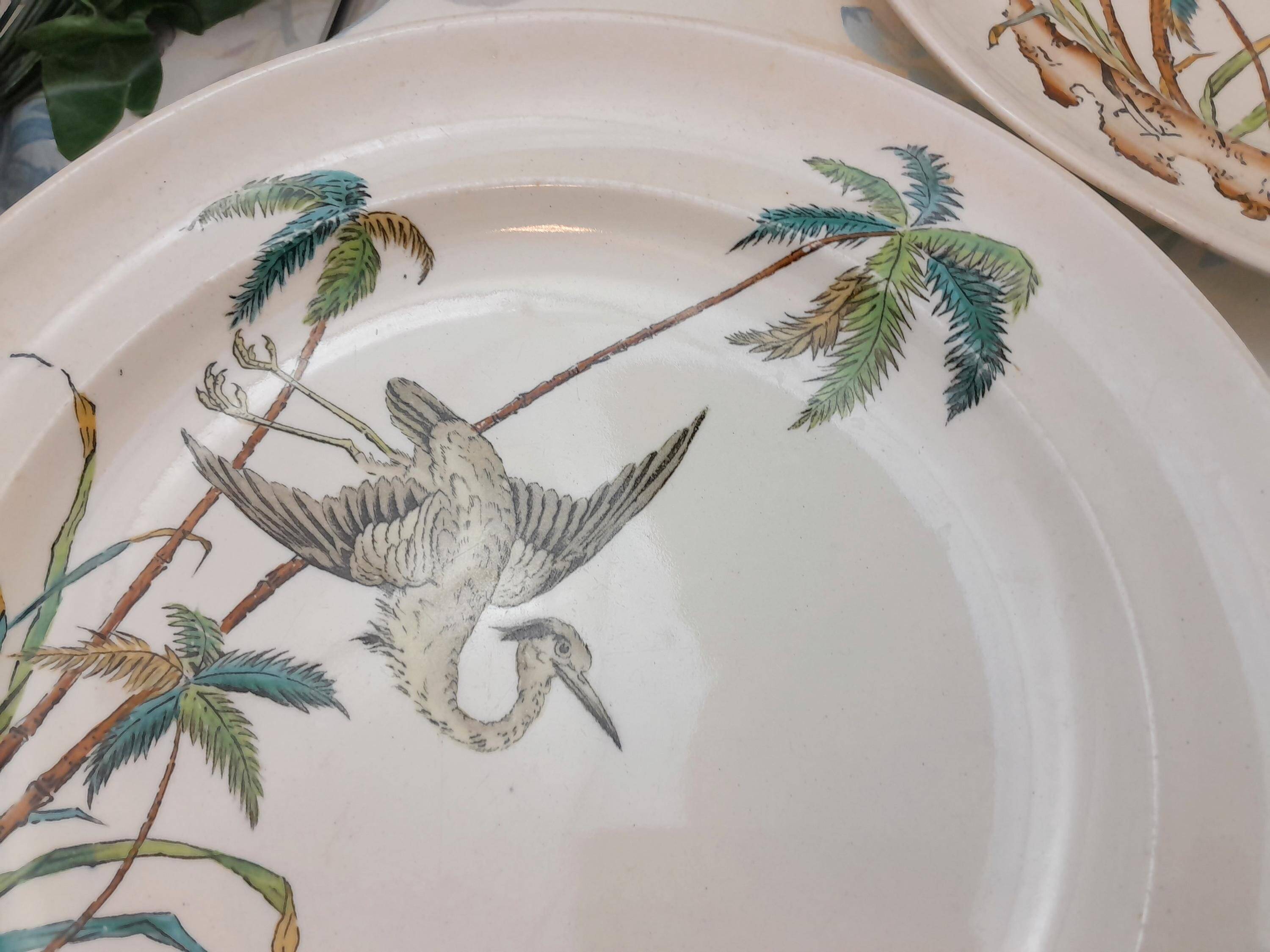 6 Palms Plate Egret Copeland