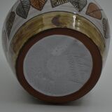 Baluster vase in earthenware by Jean-Claude Malarmey from Vallauris.