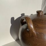 Large round stoneware jar