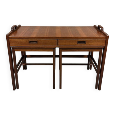 Tables gigognes en teck de Skaraborgs Möbelindustri, Suède