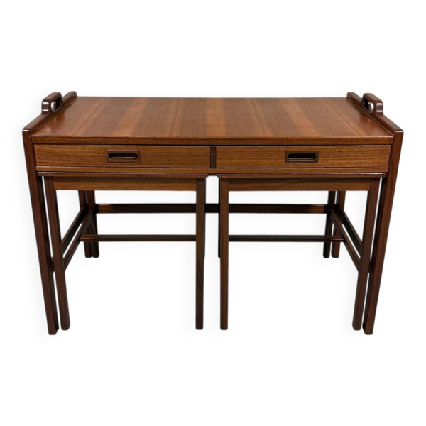 Tables gigognes en teck de Skaraborgs Möbelindustri, Suède