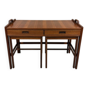 Skaraborgs Möbelindustri teak nesting tables, Sweden