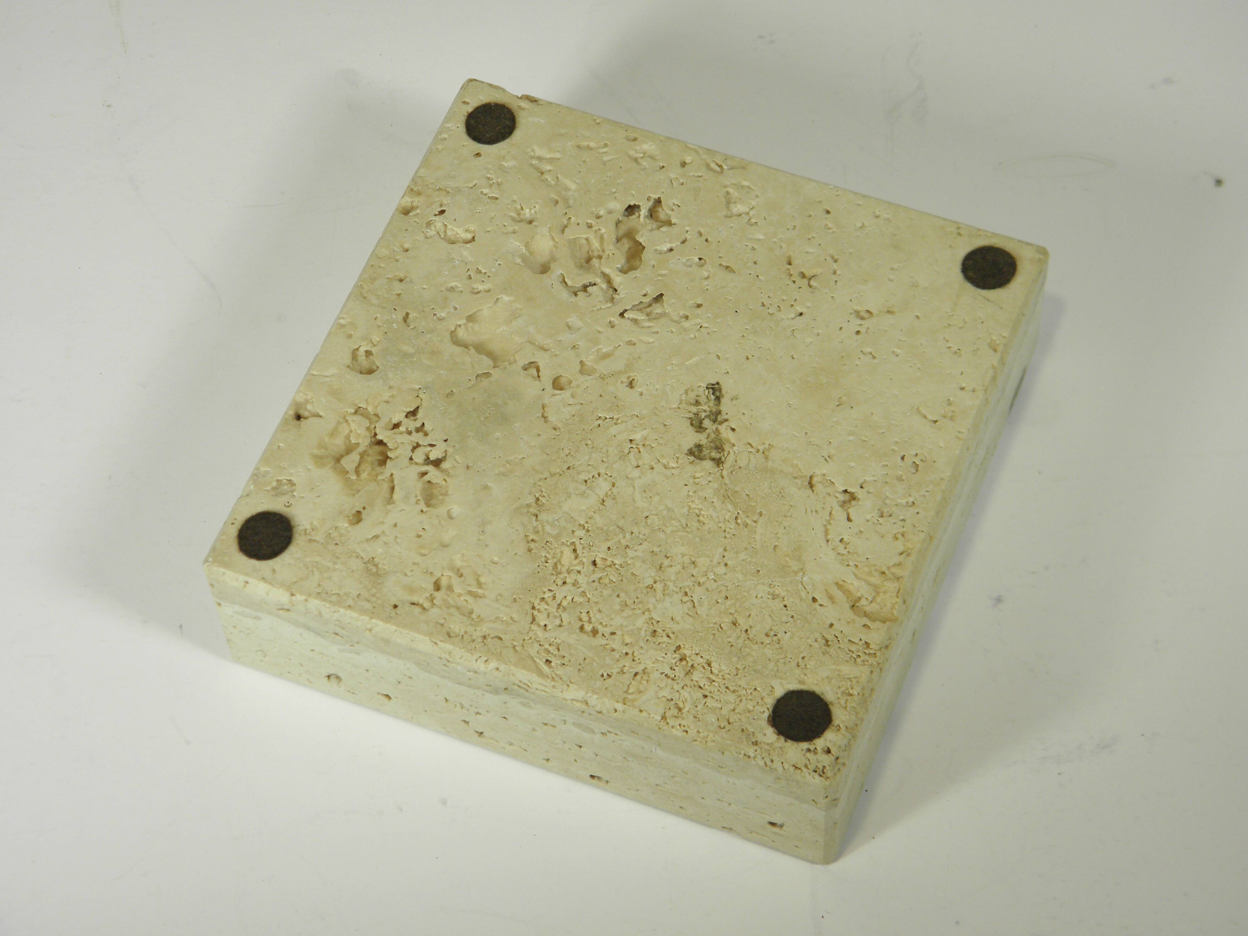 Ashtray, Tray in Travertine