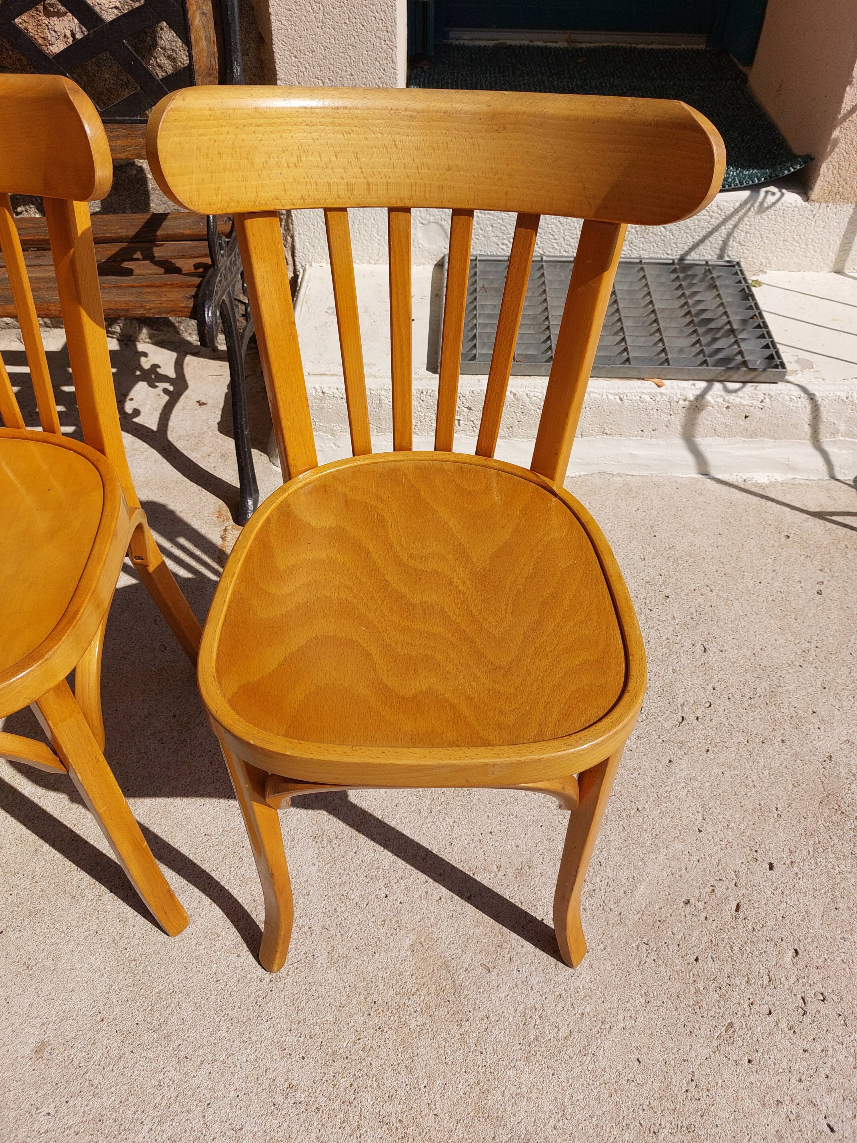 4 vintage Baumann bistro chairs