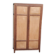 Parisian 2-door wardrobe in oak and poplar from the 1950s