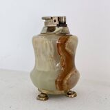 Briquet de table en onyx vert, Italie, années 1970
