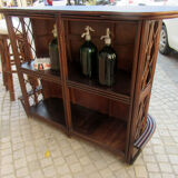 Rattan bar with its stools