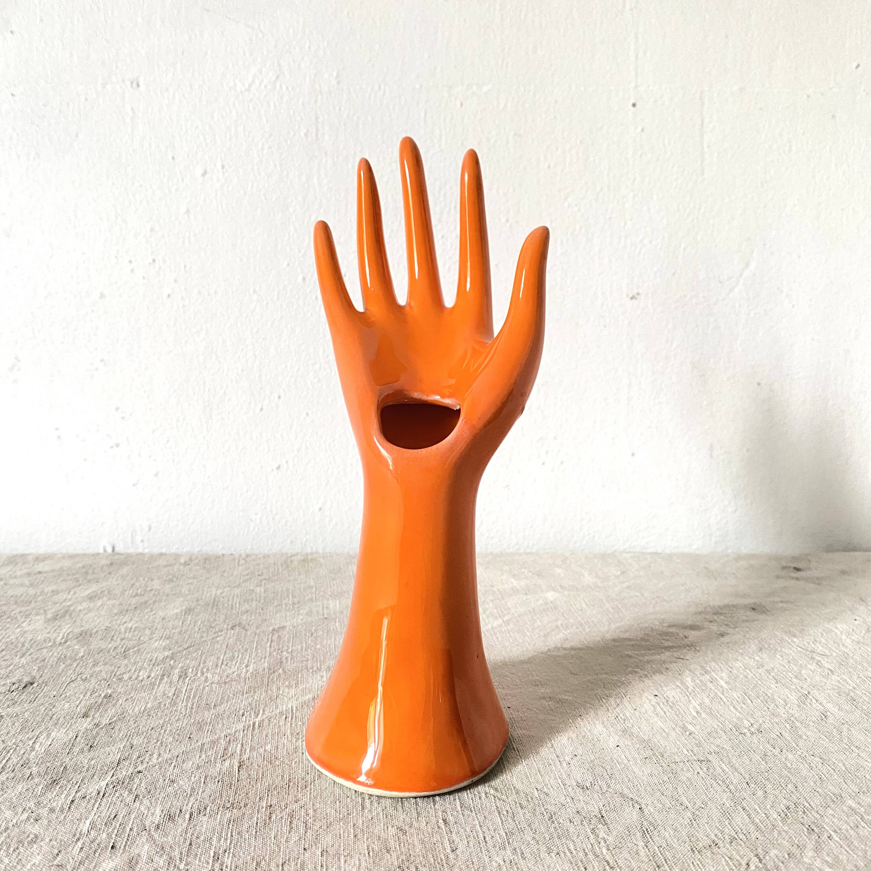 Vintage hand vase, soliflore, ring holder