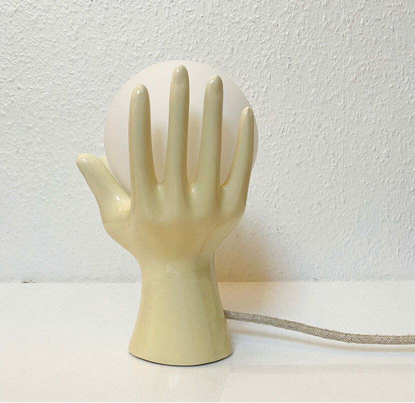 Ceramic hand lamp
