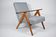 Vintage original armchair 1960s, totally restored, pied de poule