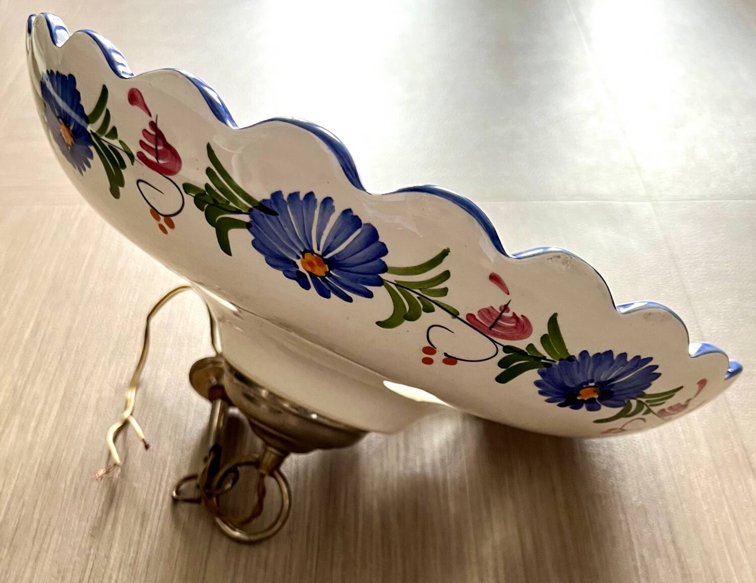 Ceramic/earthenware chandelier