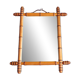 Mirror 1900 bamboo effect wooden frame 53.5x65.5 cm