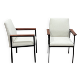 Pair of designer armchairs