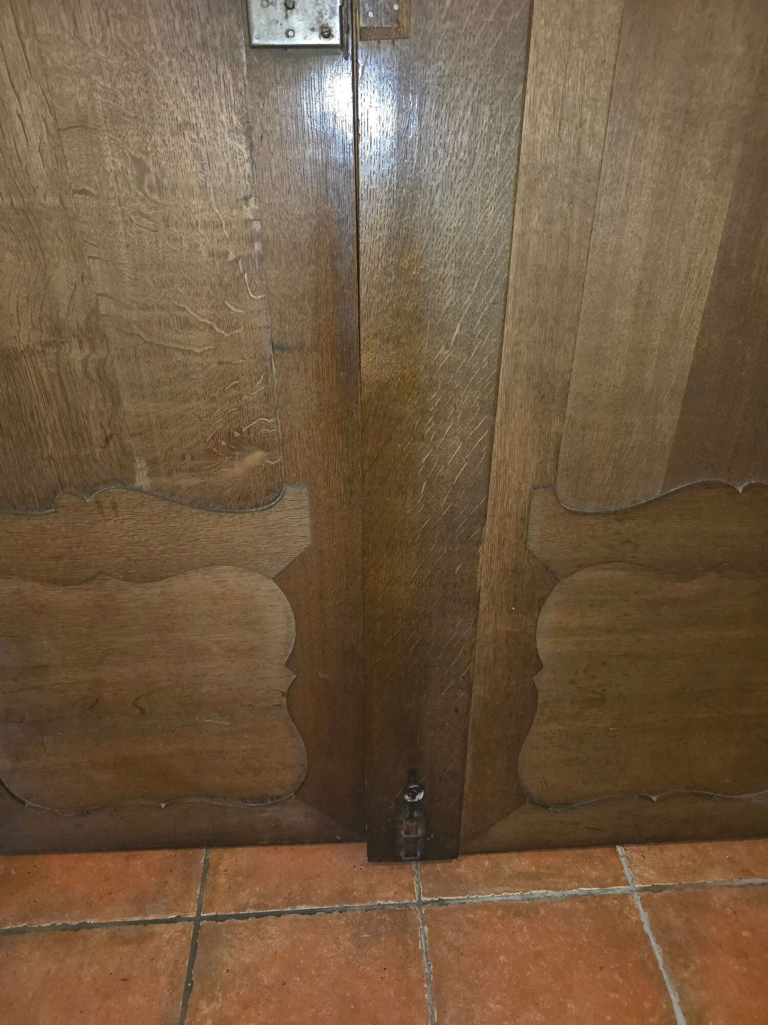 Antique oak doors in louis xv style