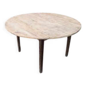 Table ronde rabattable