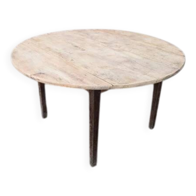 Table ronde rabattable