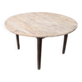 Table ronde rabattable