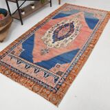 Tapis Vintage Bleu Oriental 4x9, 137x272Cm