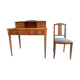 Secretary's office with an art deco chair
