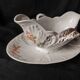 Superbe sauciere /1930/50 /decors floraux /dorures