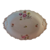Oval porcelain serving dish from Limoges Charbernaud and Larcher
