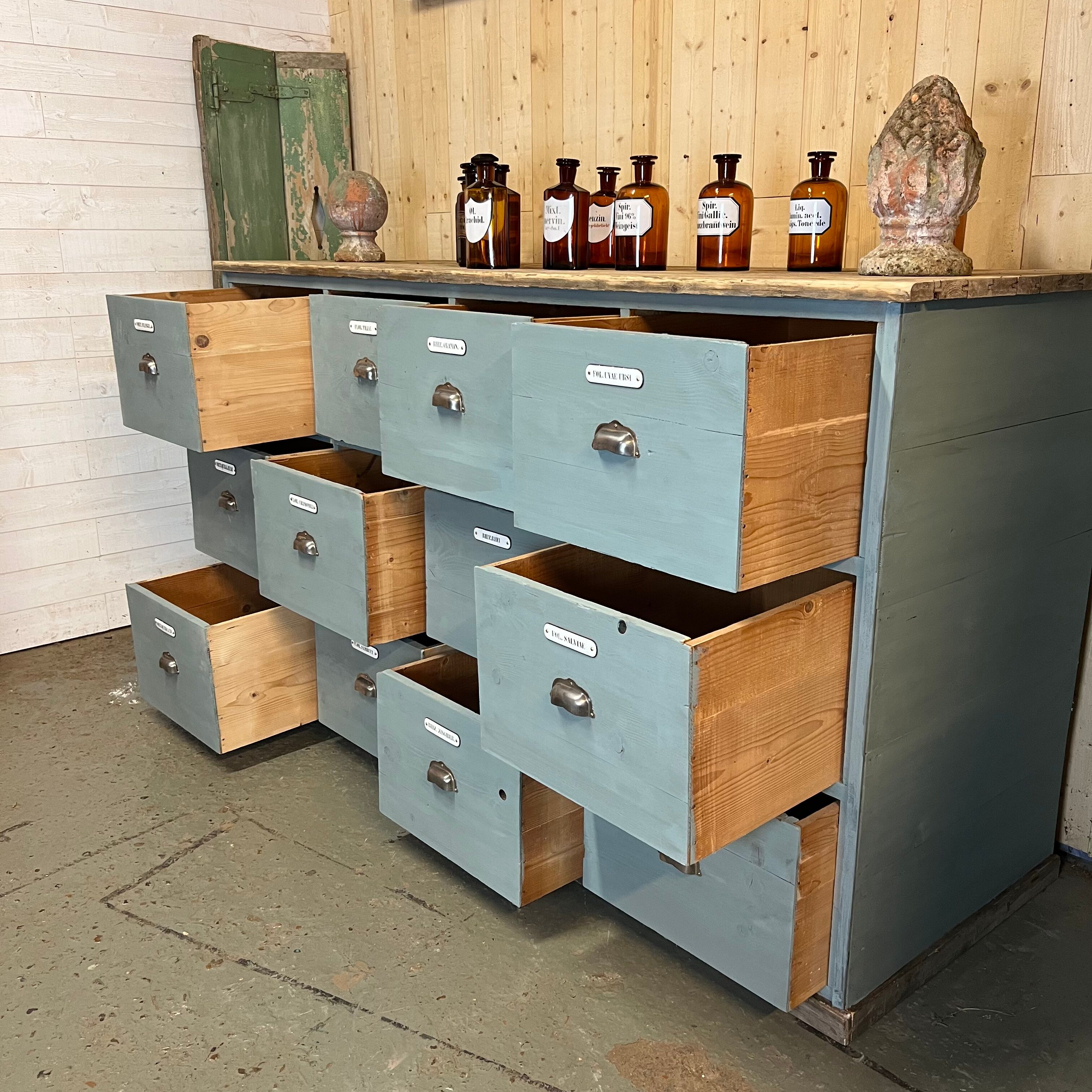 Old apothecary's furniture