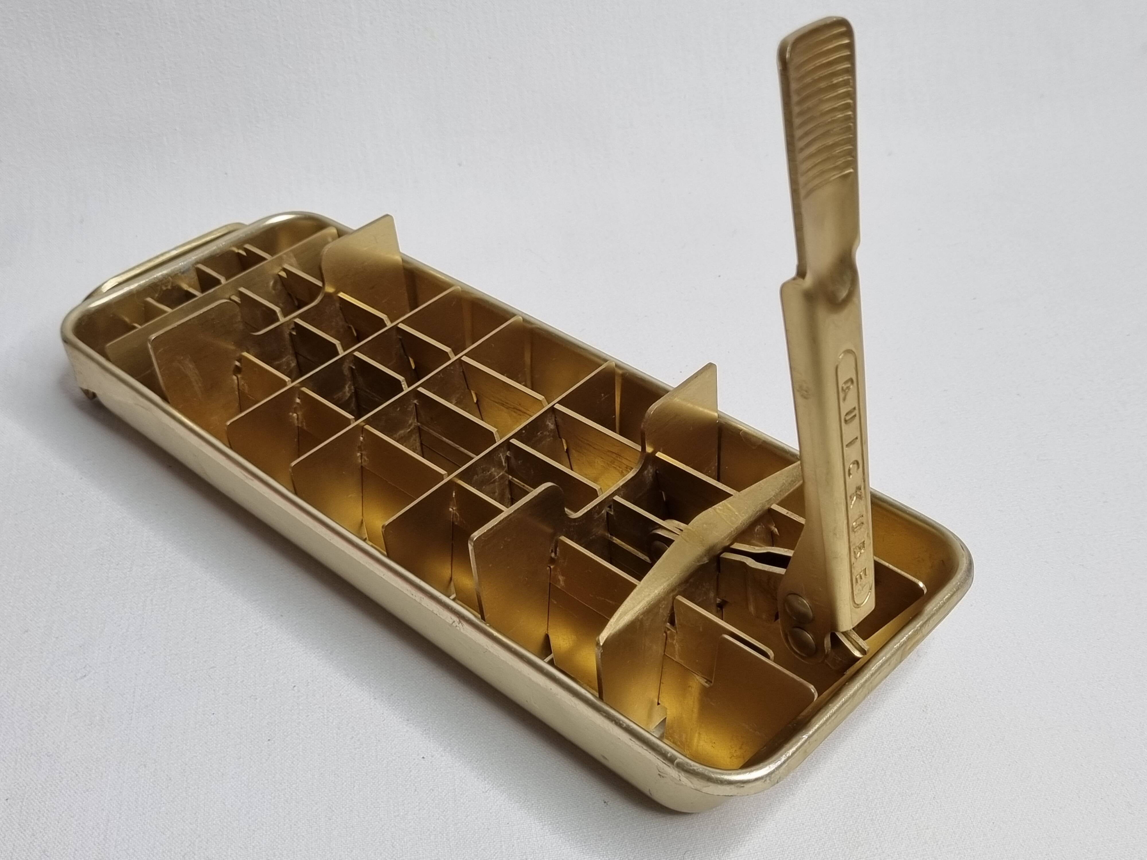 Frigidaire Quickcube Gold Metal Ice Cube Tray