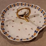 Beggar servant in Limoges JC porcelain floral decoration with roses