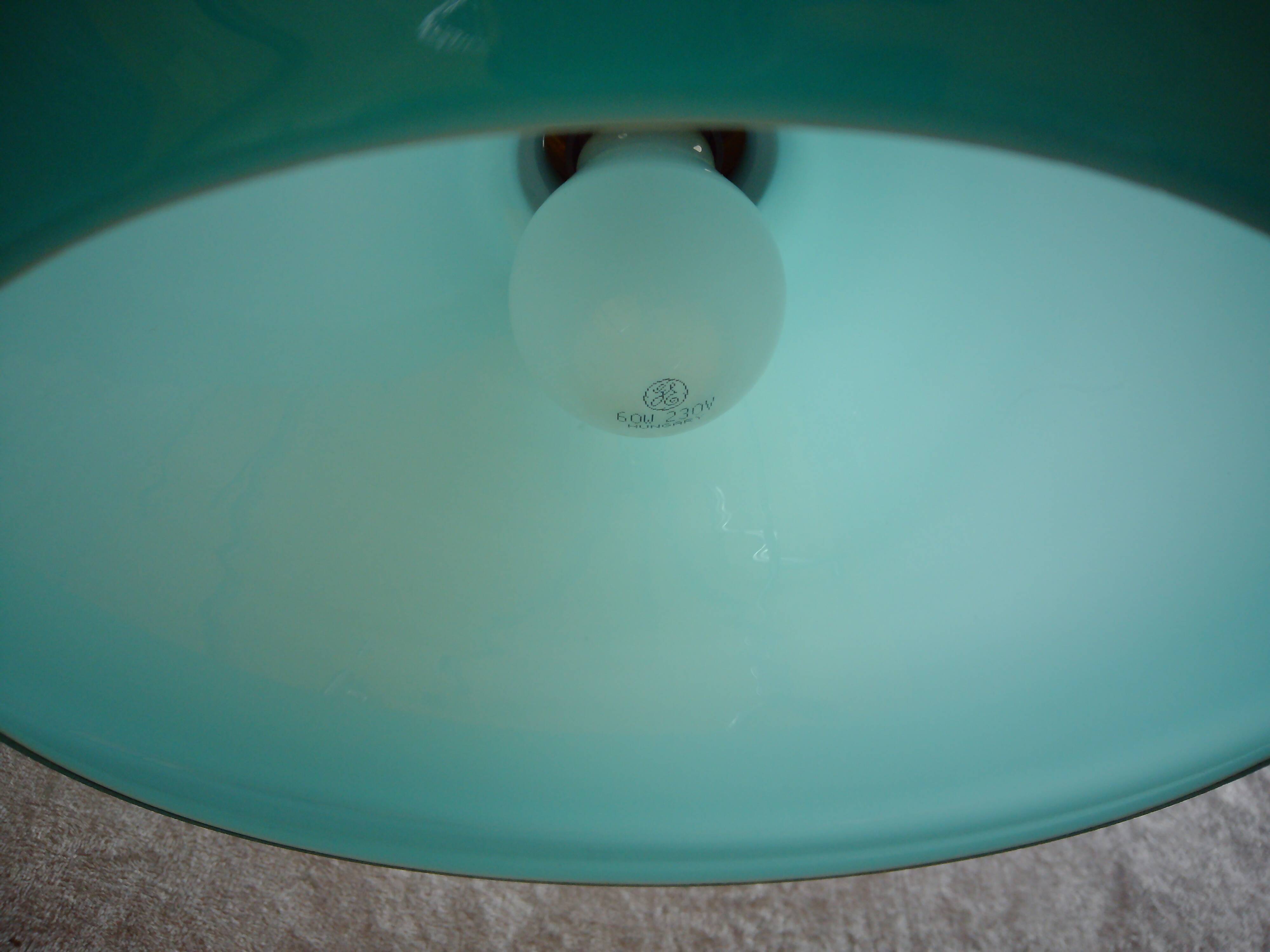 Turquoise shoemaker lamp