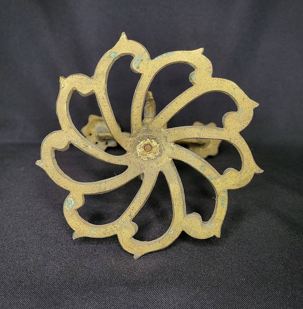 Pair of Koi Fish Candle Holder Solid Brass