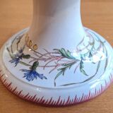 Compote dish/round bowl on foot Sarreguemines Butterfly decoration