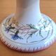 Compote dish/round bowl on foot Sarreguemines Butterfly decoration