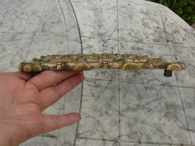 Dessous de plat en bronze imitation bambou