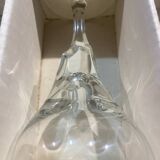 set of 6 antique cut crystal wine glasses in tulip shape from the pres