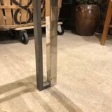 Vintage chrome coffee table