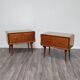 Coppia Di Comodini Gio Ponti Style Mid-Century 1950’s Modernariato Des