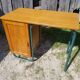 Former study office s22 of mobilor metal vert - vintage wood
