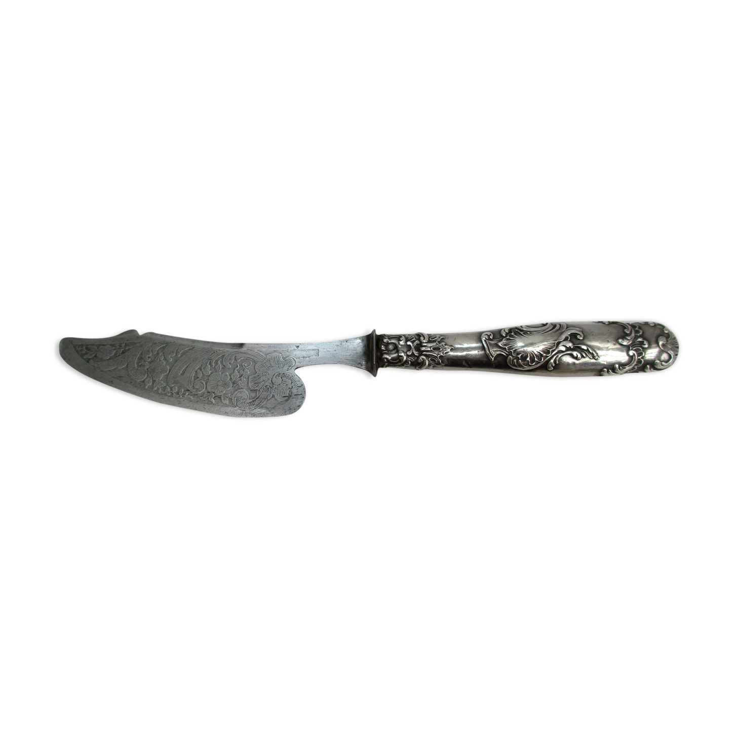 Butter Knife Chiseled Blade, Sleeve Silver Filled - Ecrin