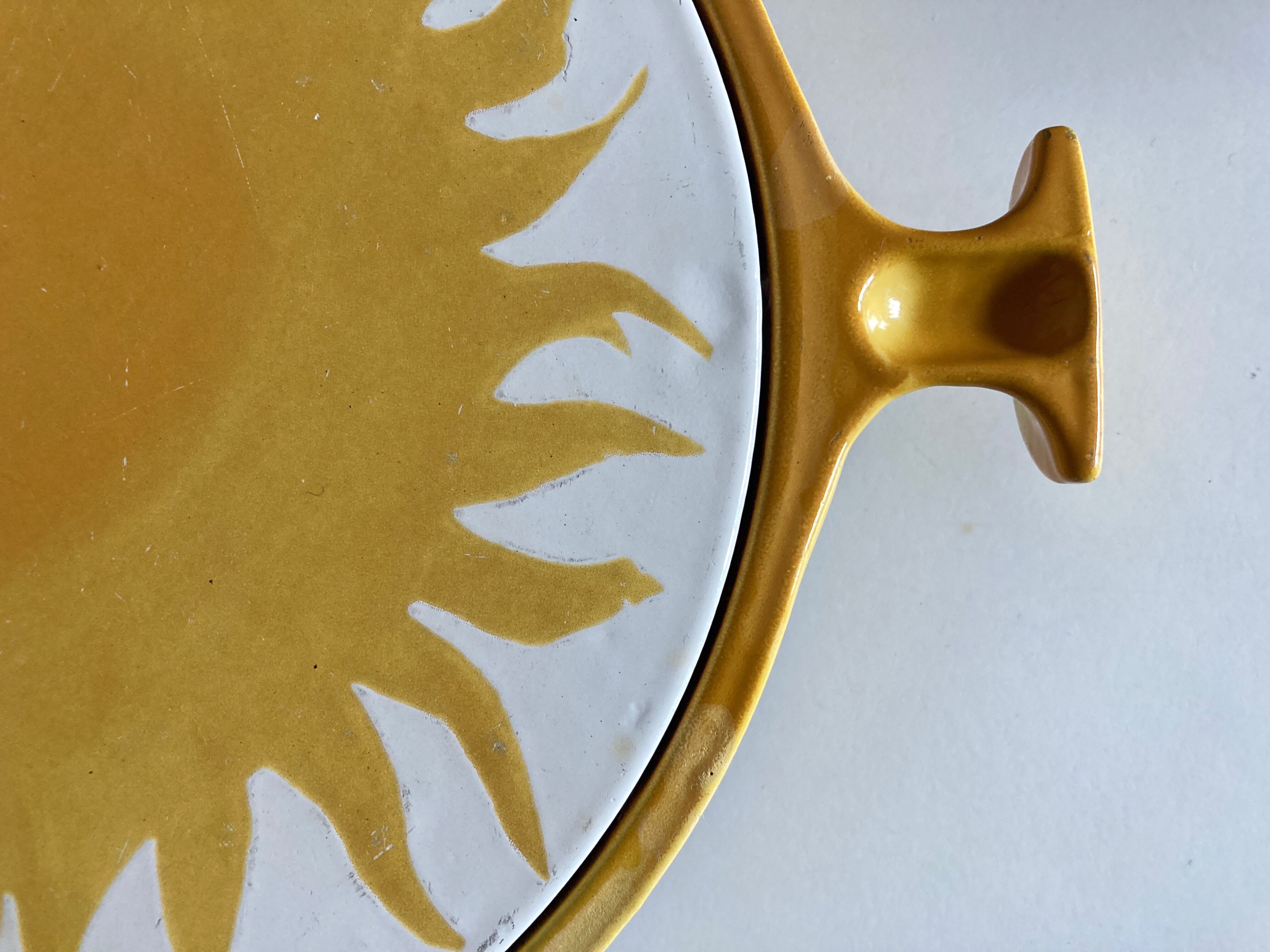 Sun bottom enzo Mari for Le Creuset Italian design 1970