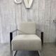 Fauteuil design inox chromé
