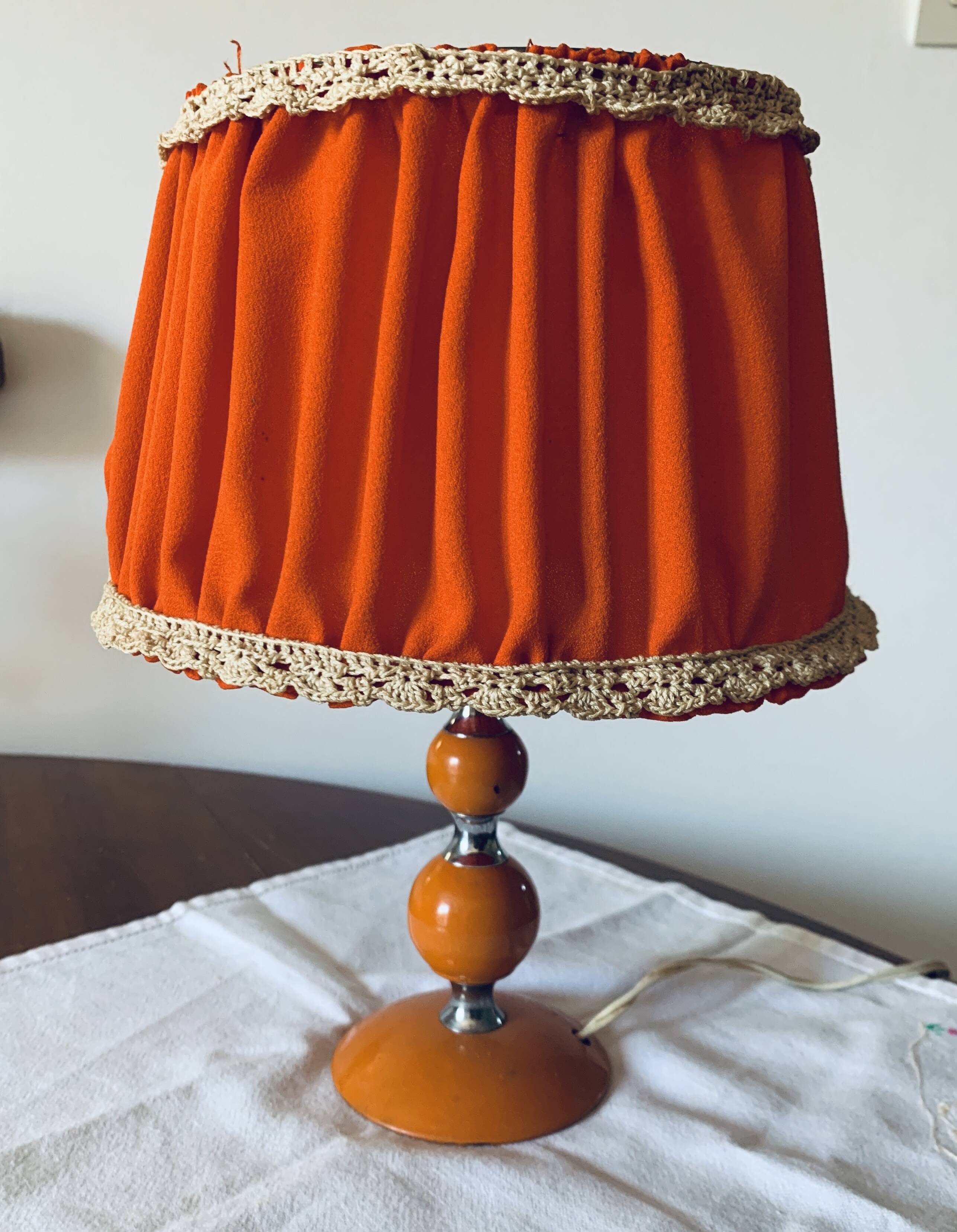 Vintage metal bedside lamp