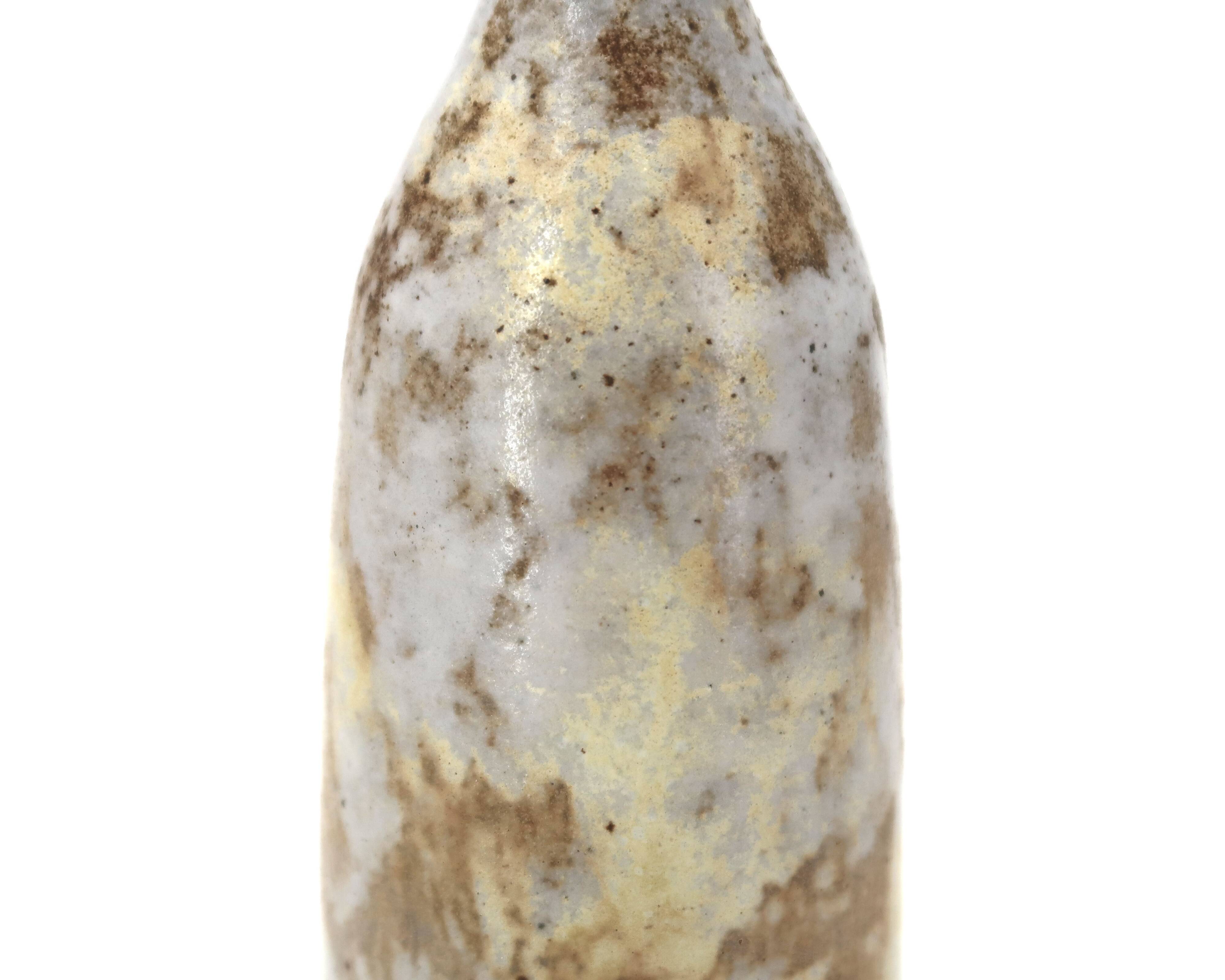 Ceramic bottle vase by Alexandre Kostanda, Vallauris, 1960s