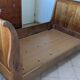 Solid wood bed