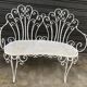 Banquette 2 place en fer forgé années 1960