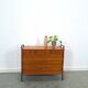 Teak schoenenkast met zwart metalen poten, nr. 1