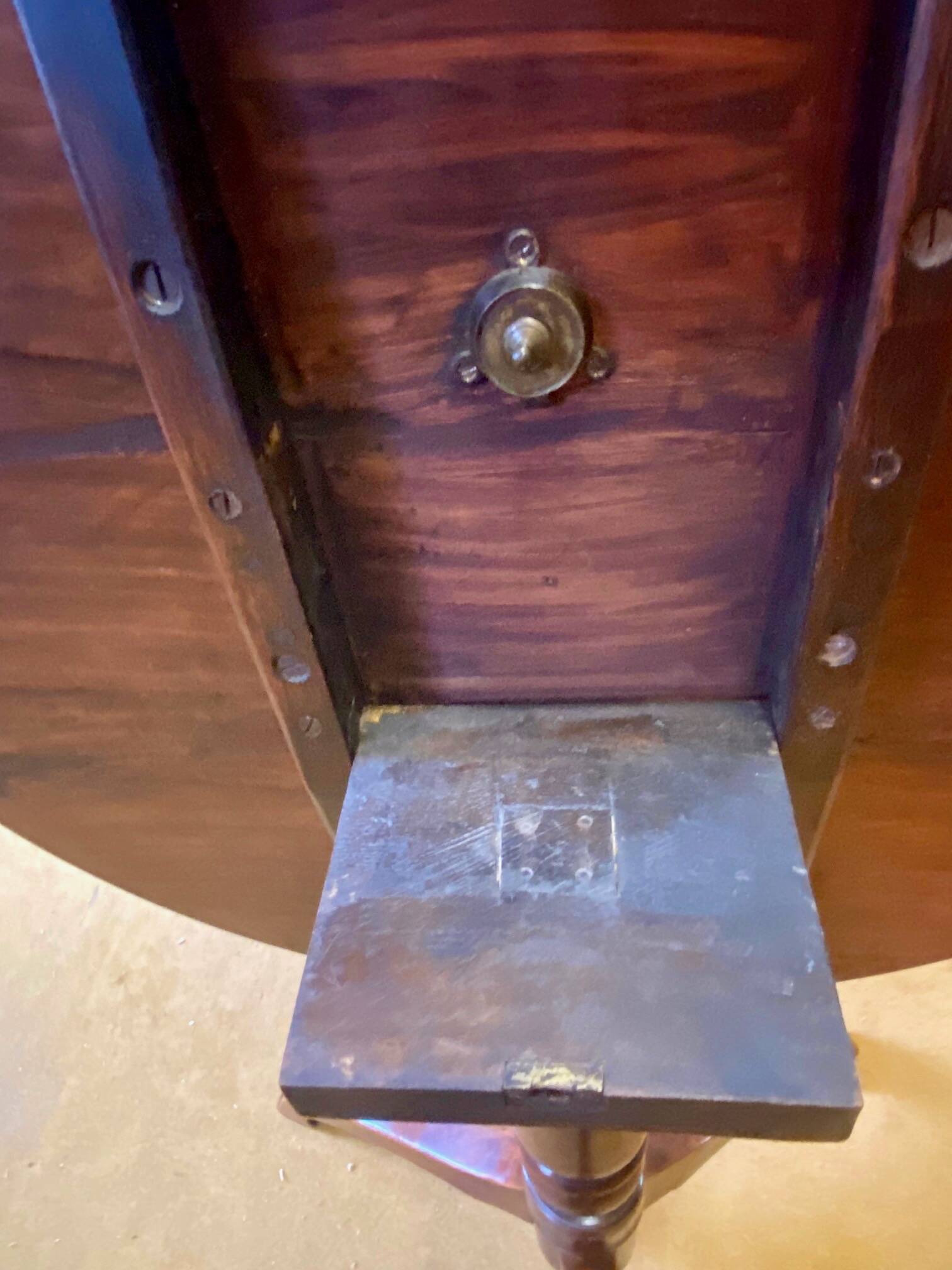 Cherry wood wine table.