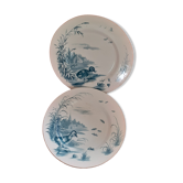 2 old Gien plates